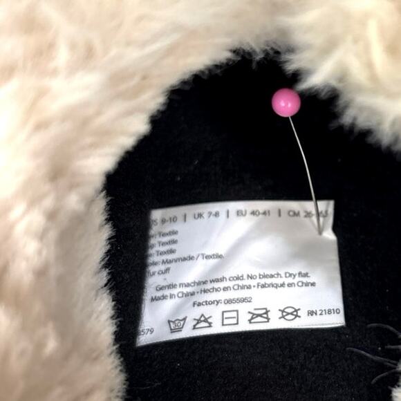 Dearfoams Women's Slippers Size 9-10 Wool Blend Memory Foam Indoor Outdoor - Picture 5 of 6